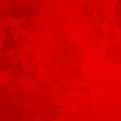 Obraz premium Abstract red geometric pattern. triangles background