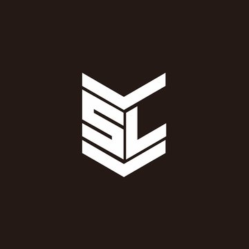 Logo alphabet monogram with emblem style