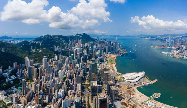 Fototapeta Hong Kong city skyline