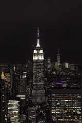 Fototapeta na wymiar new york city at night.Manhattan.New York City