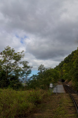 Bridge and tunnel on the Kuranda Scenic Railway in Queensland, Australia