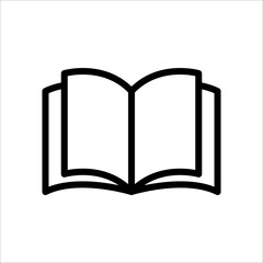 Book icon designed in line style