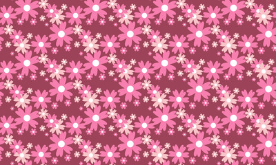 Naklejka na ściany i meble Antique floral for valentine, with leaf and floral unique pattern background.