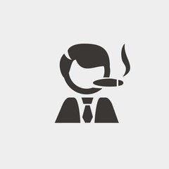 smoking icon vector illustration and symbol foir website and graphic design