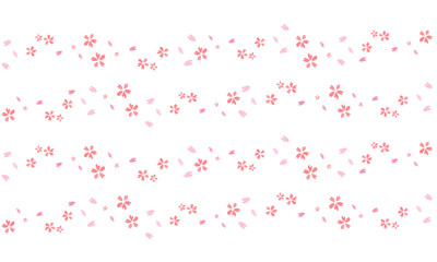 かわいい桜の水彩風ペイント