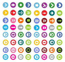 Arrow sign icon set vector illustration