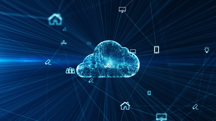 Connecting people on the internet, nodes transforming. Social network connections. Information...
