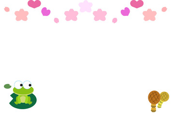 春の啓蟄フレーム