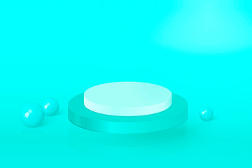 Vector round podium, showcase for your products