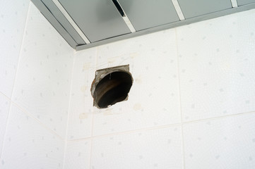 ventilation hole without a grill
