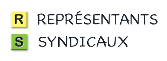 RS initials in colored 3d cubes with meaning in french language