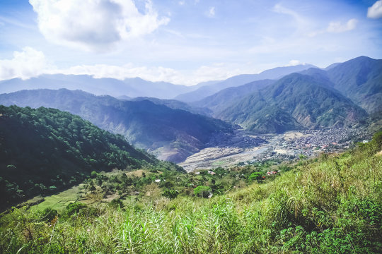 Beautiful rice terraces in Bontoc, Philippines
