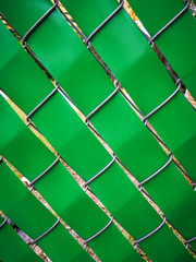 Cintas de pvc de color verde para malla ciclónica y privacidad