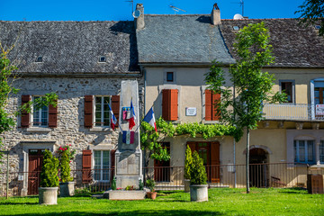 Najac, Aveyron, Occitanie, France.