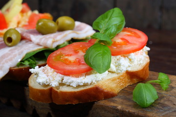 bruschetta with Parma ham