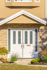 A nice entrance of a luxury house in Vancouver, Canada.