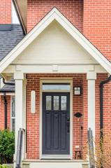 A nice entrance of a luxury house in Vancouver, Canada.