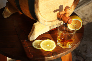 Sliced Lemon Brandy