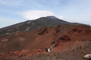 Volcanic landscape in Mount Etna, Sicily