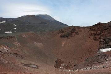 Fototapeta na wymiar Volcanic landscape in Mount Etna, Sicily