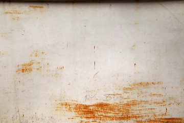 Old rusty white metal background,abstract texture, Corroded white metal background, Rusty white painted metal wall.