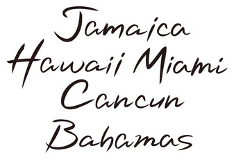 手描きタイトル・ビーチリゾート