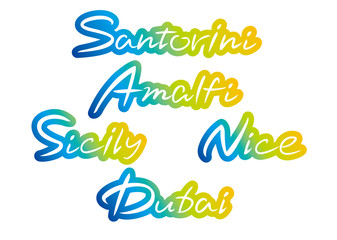 手描きタイトル・ビーチリゾート