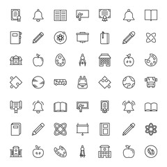 Fototapeta premium Education icon set.