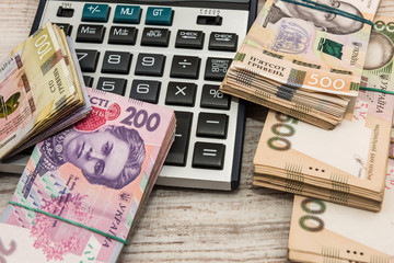 Uah ukraine money - Hryvnia with calculator. Save
