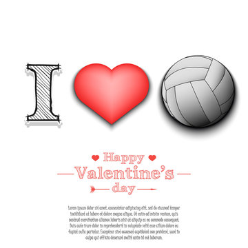 I love volleyball. Happy Valentines Day