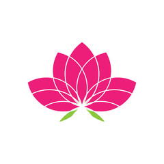 Fototapeta na wymiar Beauty Vector Lotus flowers design logo Template icon