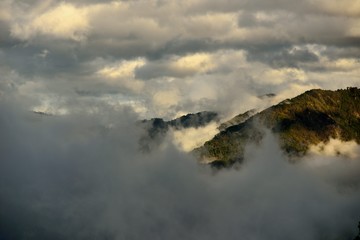 Obraz na płótnie Canvas Mountain landscape-Mountain View Resort in the Hsinchu,Taiwan.