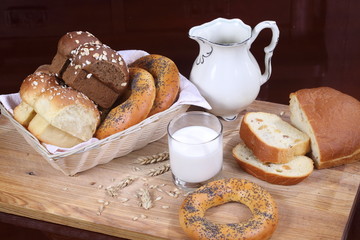Still Life with Milk and Sweet Baking