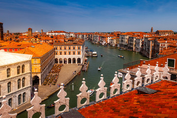 Fototapeta na wymiar Aerial view of Venice and the Grand Canal