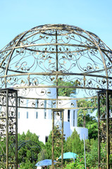 Beautiful decorative steel gorged trellis
