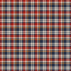Scottish plaid checkered vector pattern.