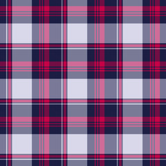 Scottish plaid checkered vector pattern.