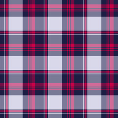 Scottish plaid checkered vector pattern.