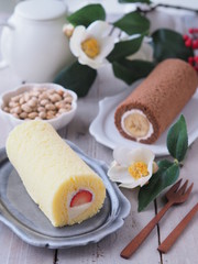 節分 恵方ロールケーキ