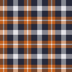 Scottish plaid checkered vector pattern.
