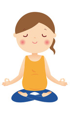 マタニティヨガ　瞑想　ポーズ