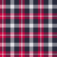 Scottish plaid checkered vector pattern.