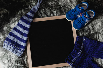 board props with newborn baby clothes set