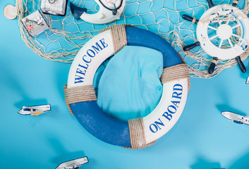 Sailboat concept sea scene photography props