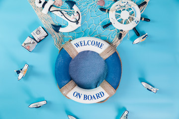 Sailboat concept sea scene photography props