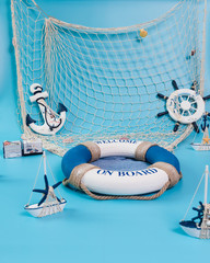 Sailboat concept sea scene photography props