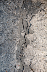 Old cracked concrete, cement wall texture. Surface and background for web design.