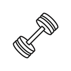Dumbbells barbell muscle lifting icon template black color editable. Dumbbells barbell muscle lifting icon symbol Flat vector illustration for graphic and web design.