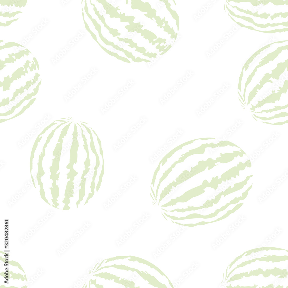 Poster seamless light background from watermelon. vector illustration design for pattern or template.
