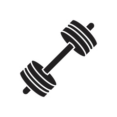 Dumbbells barbell muscle lifting icon template black color editable. Dumbbells barbell muscle lifting icon symbol Flat vector illustration for graphic and web design.